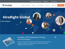 Tablet Screenshot of hireright.com